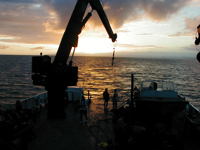 Towing a sonar array