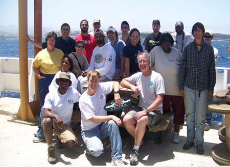 Greetings from the NOAA Ship Ronald H. Brown off the coast of Praia, Cape Verde