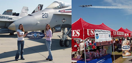 National Weather Service in Charleston, South Carolina, participates in the Beaufort South Carolina Marine Corps Air Station Blue Angel Air Show
