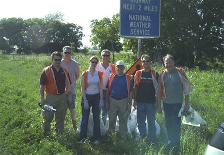 Volunteers from the Austin/San Antonio National Weather Service Office