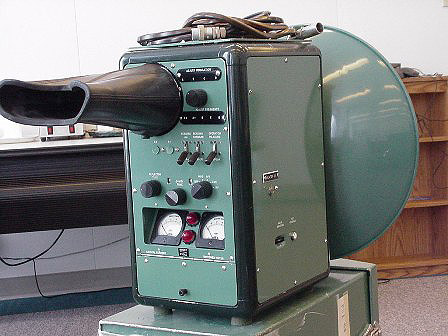 Tellurometer unit was made up of a master and remote that looked virtually alike and weighed 38 pounds apiece