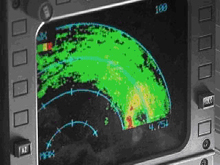 Radar scope showing eye and eyewall during Hurricane Katrina Radar scope showing eye and eyewall during Hurricane Katrina