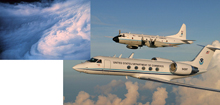 “hurricane hunters” fly airplanes like the NOAA WP-3 and Gulfstream-IV directly into hurricanes to collect valuable data about the nature of the storms. “hurricane hunters” fly airplanes like the NOAA WP-3 and Gulfstream-IV directly into hurricanes to collect valuable data about the nature of the storms.