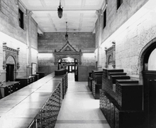 Punch card cabinets containing climate records were even stacked in the main entrance of the NWRC in the early 1960s. Punch card cabinets containing climate records were even stacked in the main entrance of the NWRC in the early 1960s.