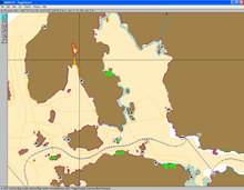 GIS data example showing the shoreline types, the invertebrates, the nests and the human use points from the Guam ESI atlas. GIS data example showing the shoreline types, the invertebrates, the nests and the human use points from the Guam ESI atlas.