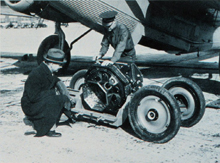 9-lens camera being inspected
