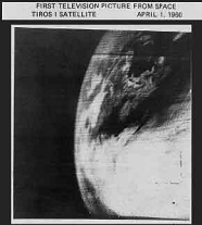First television image from space First television image from space