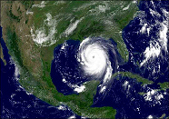 GOES satellite view of Hurricane Katrina, 2005 GOES satellite view of Hurricane Katrina, 2005