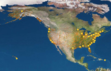 Map showing the 30 state Sea Grant programs Map showing the 30 state Sea Grant programs