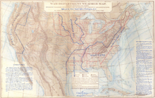 General Myer’s division of stations for weather purposes. Rather than dividing the U.S. into ten administrative departments, as the Army did, General Myer grouped stations by common climate and geography.