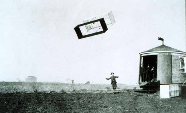 Early on, kites were used to make weather observations.