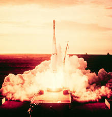 This early TIROS satellite was much different than later models that had cameras mounted on their sides.