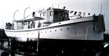 Launching of the Coast and Geodetic Survey ship E. LESTER JONES in 1940. Launching of the Coast and Geodetic Survey ship E. LESTER JONES in 1940.