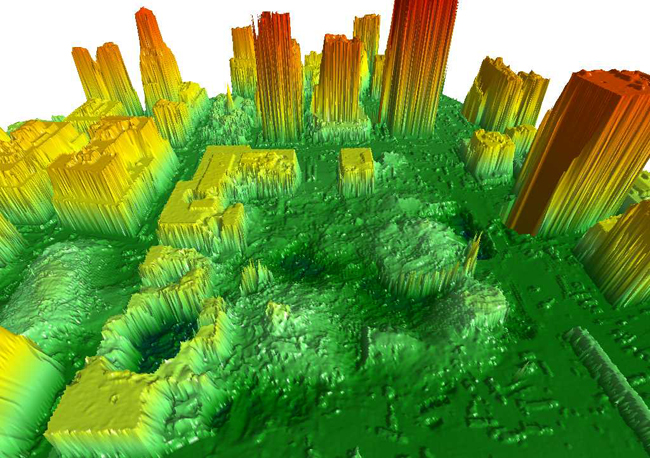 Map of ground zero using NOAA's Citation jet