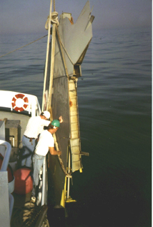 Crewmembers aboard Rude assist with debris recovery Crewmembers aboard Rude assist with debris recovery