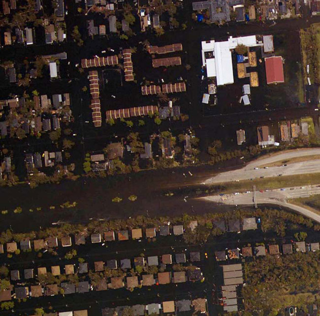 aerial image of New Orleans
