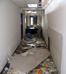 Demolished NOAA port office Demolished NOAA port office