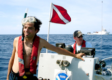 Thomas Nassif, an elementary school teacher from Washington, DC, was on board NOAA ship Nancy Foster Thomas Nassif, an elementary school teacher from Washington, DC, was on board NOAA ship Nancy Foster