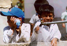 Kids in water Kids in water