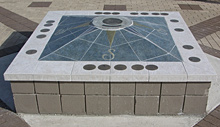 the commemorative disk at the Guana Tolomato Matanzas National Estuarine Research Reserve Environmental Education Center in Ponte Vedra Beach, Florida