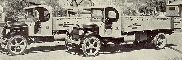 Two-and-a-half ton trucks used to transport Bilby Towers