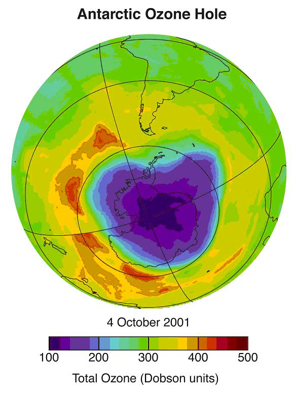 The Antarctic ozone hole