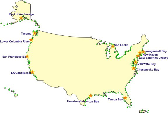 Map of National Water Level Program Stations