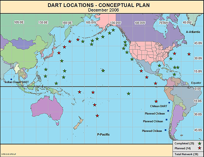 DART buoy locations - 2006