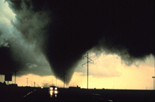 Image of a tornado. Image of a tornado.