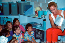 The Florida Keys National Marine Sanctuary staff conducts presentations for local schools and groups